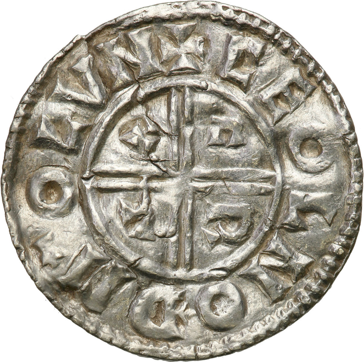 Anglia, Aethelred II (978–1016), denar typu Crux